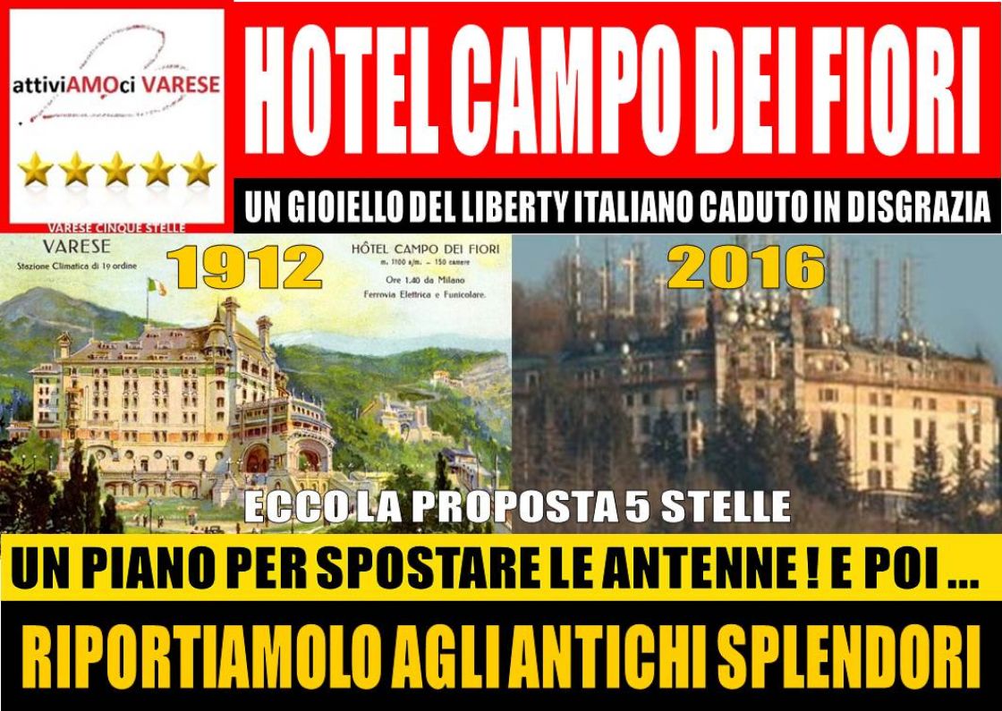 Recupero Grand Hotel Campo dei Fiori - Interrogazione in Regione Lombardia  primo firmatario Roberto Cenci
