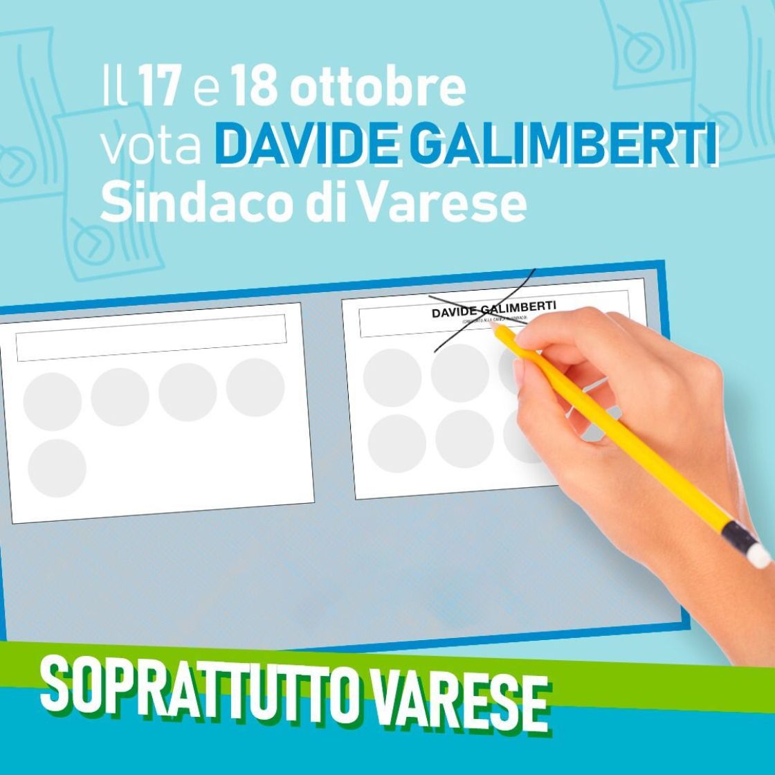 Io Voto Davide Galimberti -17 - 18 Ottobre 2021